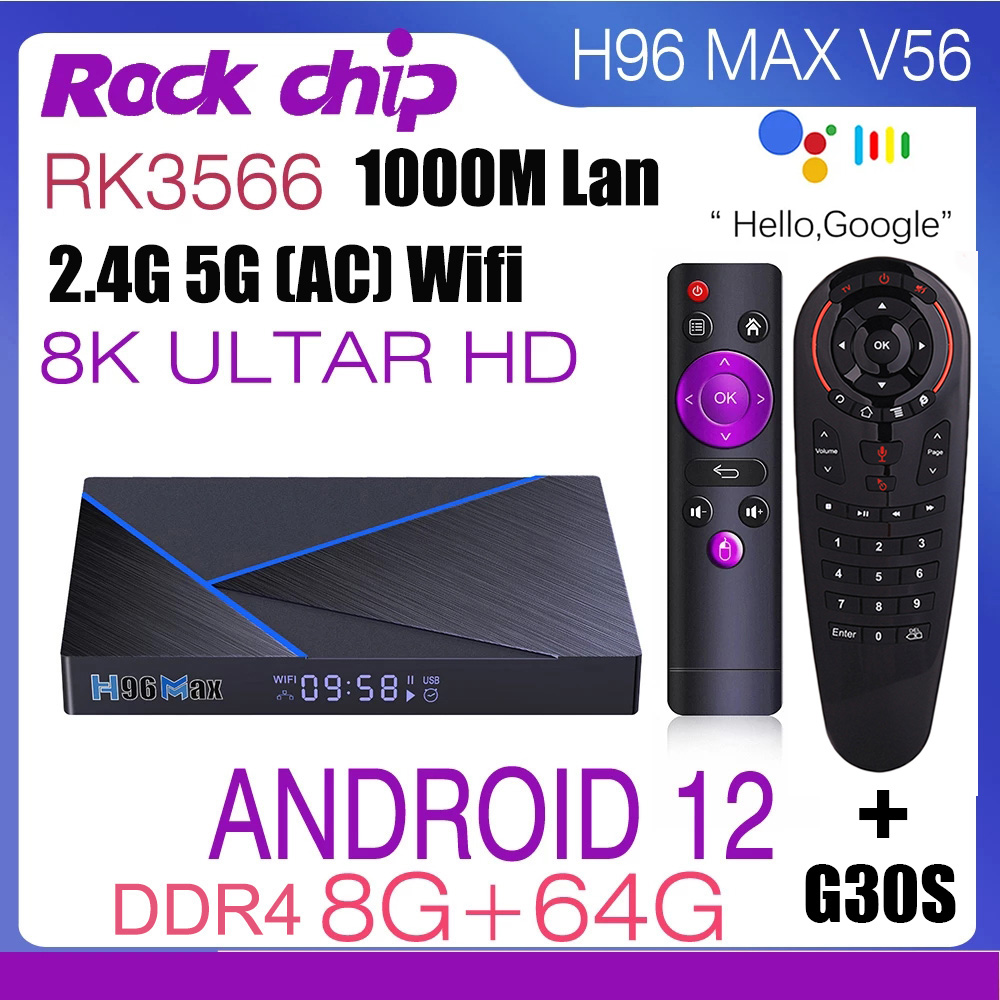Radxa Rock 5B 16Gb - Kotak TV pintar Android 12 H96